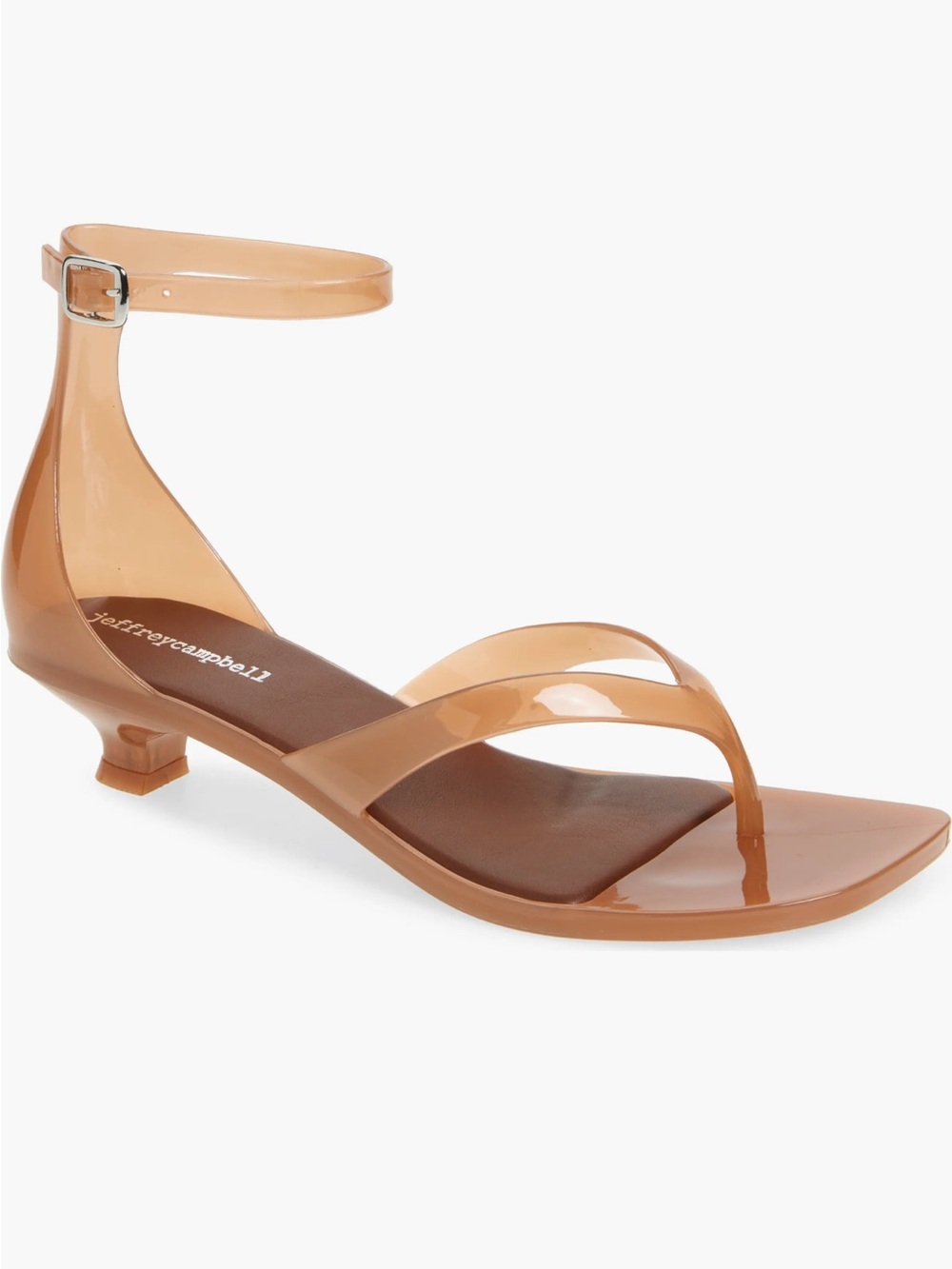 Jeffrey Campbell Gummy Ankle Strap Sandals in Caramel - Size 9